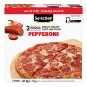 Pizza pepperoni surgelée