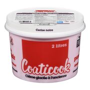 Crème glacée à l'ancienne aux cerises noires