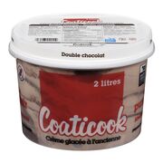 Crème glacée à l'ancienne double chocolat
