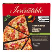 Pizza végétarienne à croûte mince surgelée