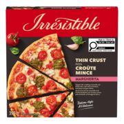 Pizza margherita à croûte mince surgelée