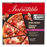 Pizza aux charcuteries italiennes à croûte mince surgelée
