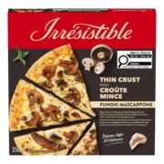 Pizza à croûte mince au mascarpone et champignons surgelée