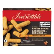 Bâtonnets de fromage panés au cheddar et bacon surgelés