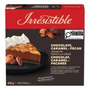 Tarte à la crème chocolat, caramel et pacanes surgelée