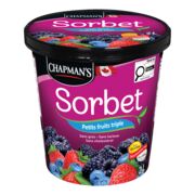 Sorbet aux petits fruits