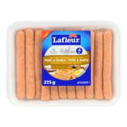 Saucisses de porc à l'érable