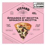 Pizza aux épinards et ricotta surgelée