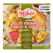 Pizza à l'ail et au fromage surgelée