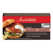 Burgers de saumon surgelés