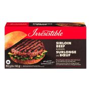 Burgers de surlonge de bœuf surgelés