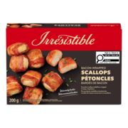 Pétoncles bardés de bacon surgelés