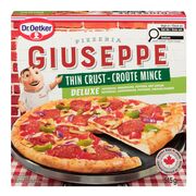 Pizza à croûte mince deluxe surgelée