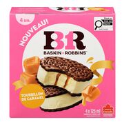 Sandwichs à la crème glaçée au tourbillon de caramel
