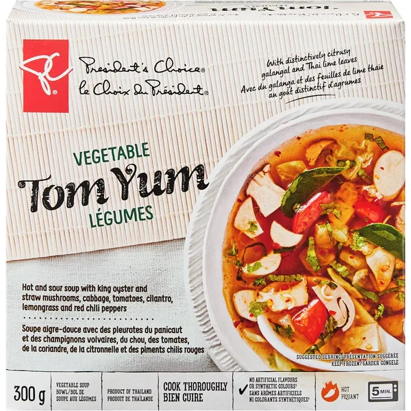 Soupe végétarienne Tom Yum