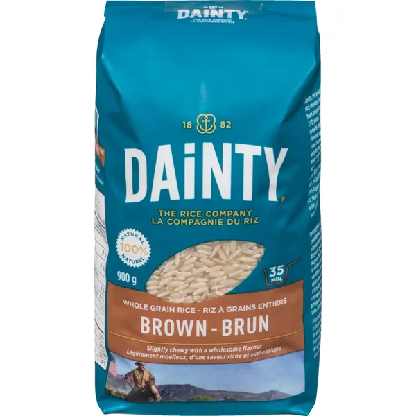 Riz à graines entiers brun