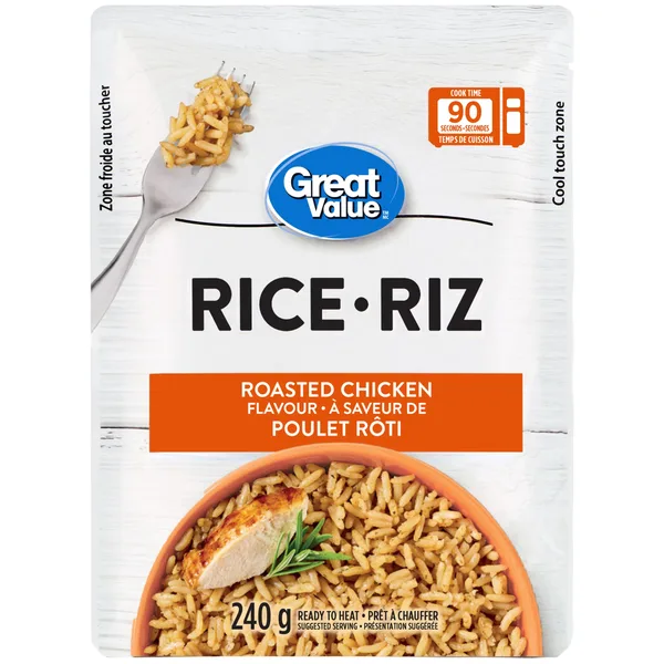 Riz à saveur de poulet rôti great value