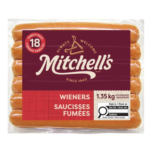 Saucisses fumées mitchell's