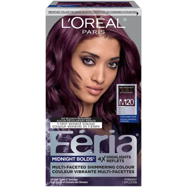 M20 Éclat D'Orchidée Violet Chaud Coloration, Permanent Coloration pour femmes