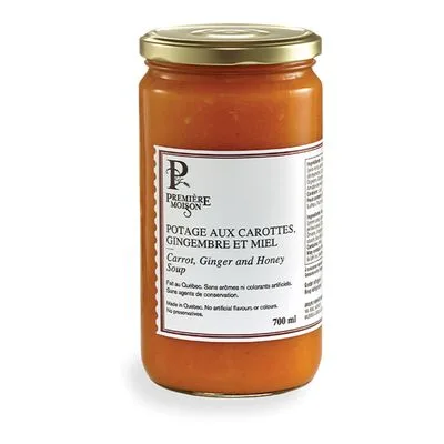 Potage aux carottes, gingembre et miel