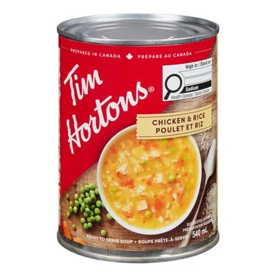 Soupe au poulet et riz