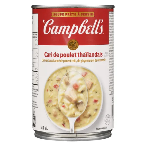 Soupe cari de poulet thailandais
