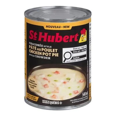 Soupe chaudrée style pâté au poulet