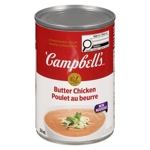 Soupe condensée poulet au beurre