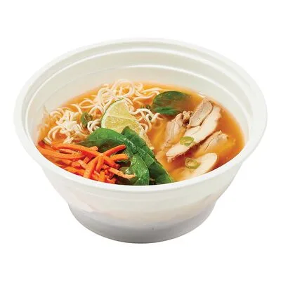 Soupe repas au poulet laqué