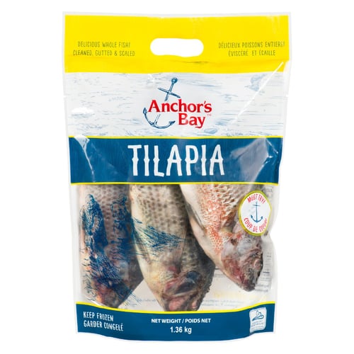 Tilapia entier nettoyé congelé 350/550