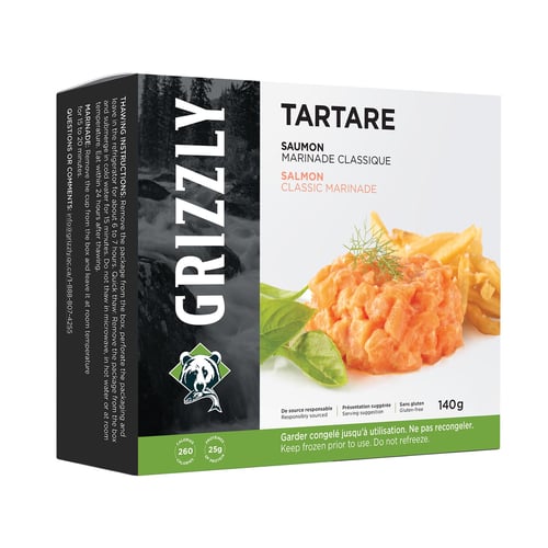 Tartare de saumon classique surgelé 140 g
