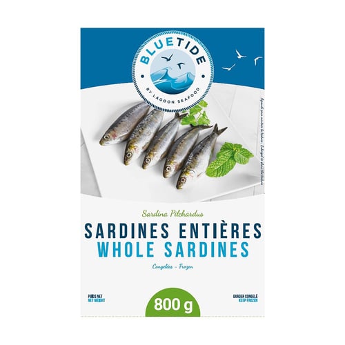 Sardines entières congelées 800 g