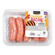 Saucisses au cheddar et au bacon