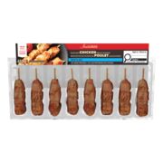 Brochettes souvlaki de poitrine de poulet assaisonnées