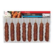 Brochettes souvlaki de surlonge de porc assaisonnées