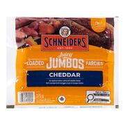 Saucisses fumées farcies au cheddar