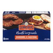 Rondines de saucisses à déjeuner surgelées