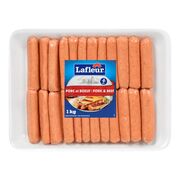 Saucisses de porc et de bœuf