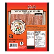 Saucisses italiennes douces