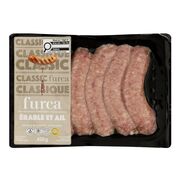 Saucisses à l'érable et à l'ail