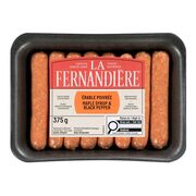 Saucisses à l'érable poivrées
