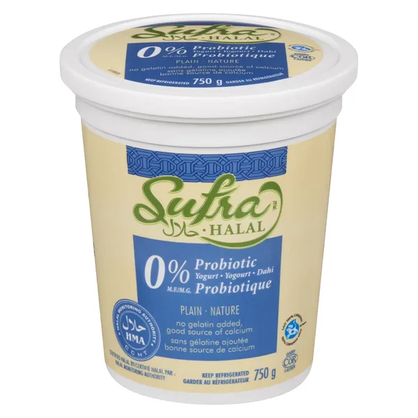 Halal Yogourt probiotique nature 0%