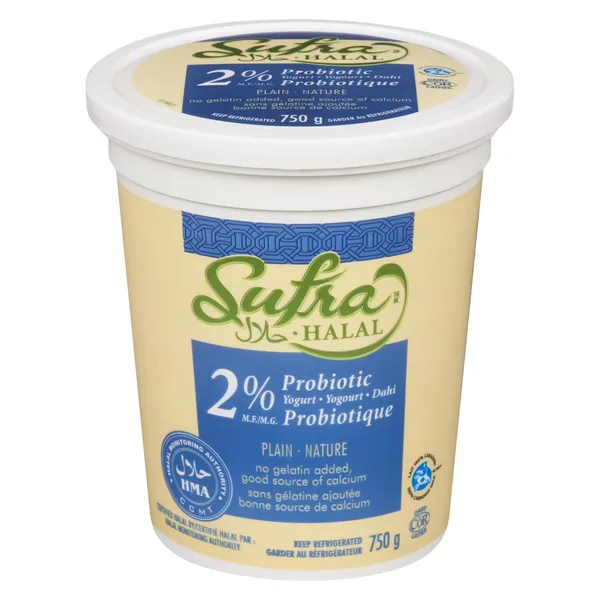 Halal Yogourt probiotique nature 2%