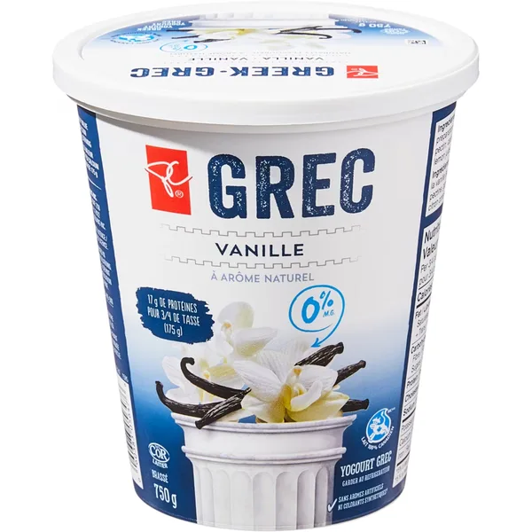 Yogourt grec à la vanille