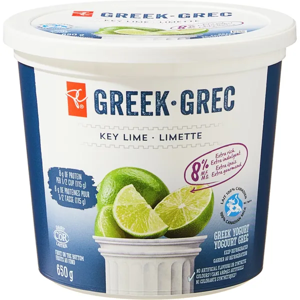 Yogourt grec, limette