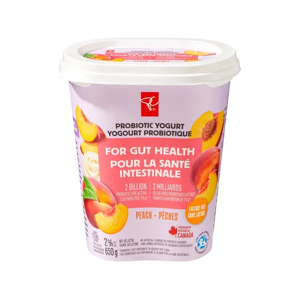 Yogourt probiotique 2 % pêche