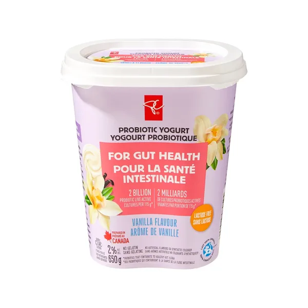 Yogourt probiotique 2 % vanille