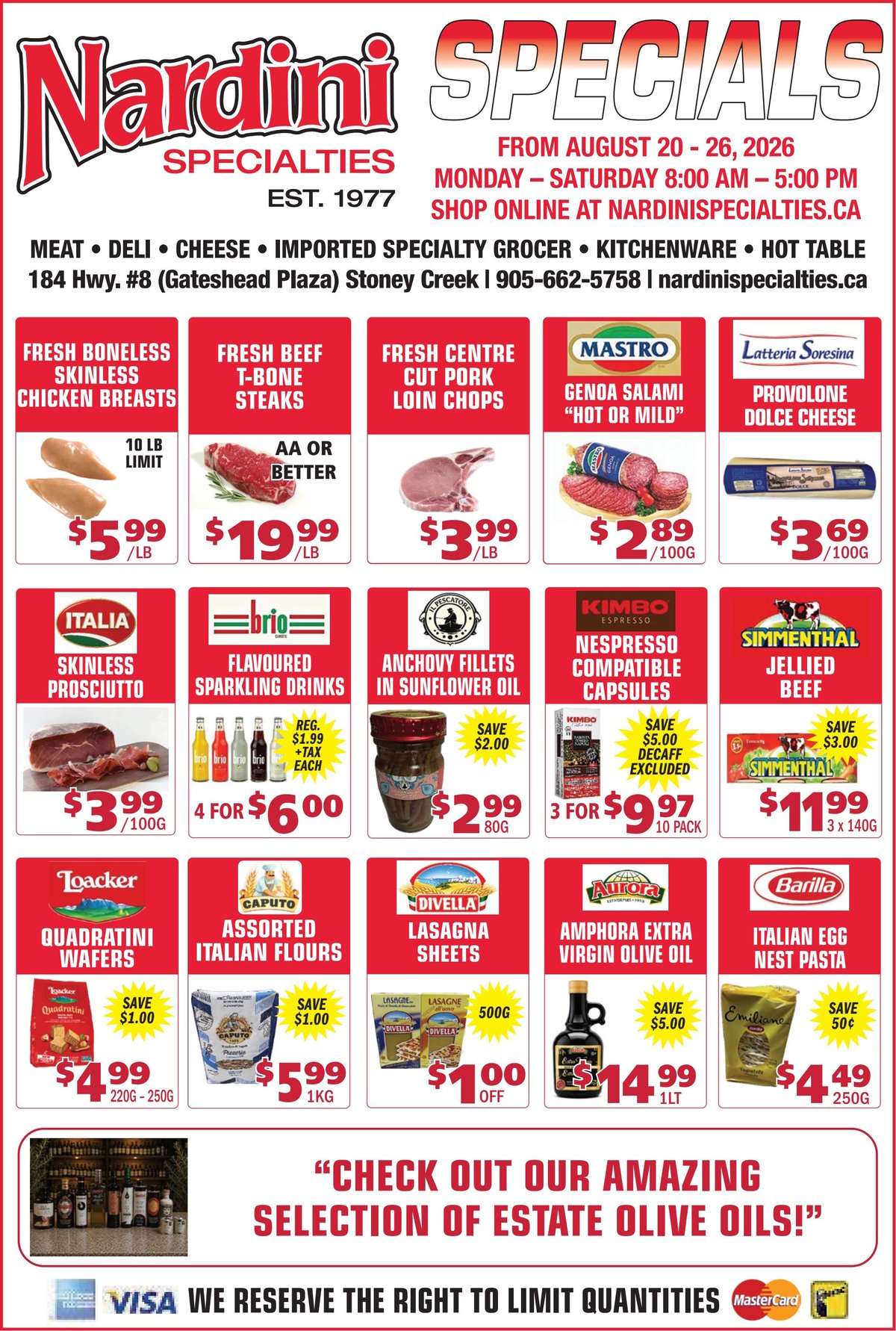 Nardini Specialties — page 1/1
