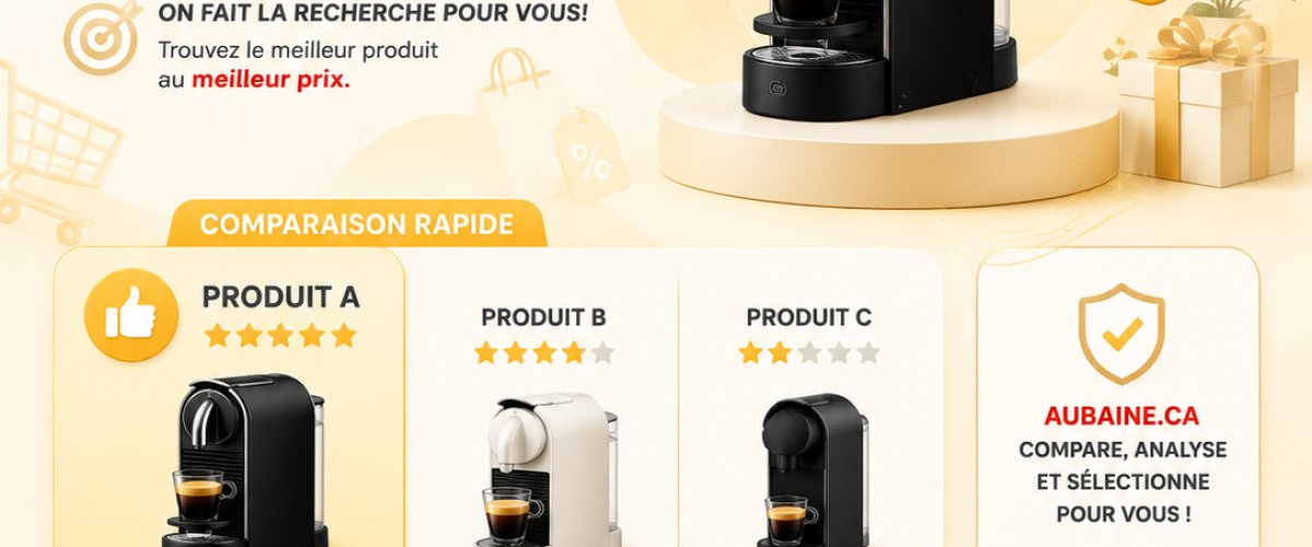 Comparaison produit top produit 3 — Keurig vs Nespresso: Which Coffee Machine to Choose in Quebec in 2026?