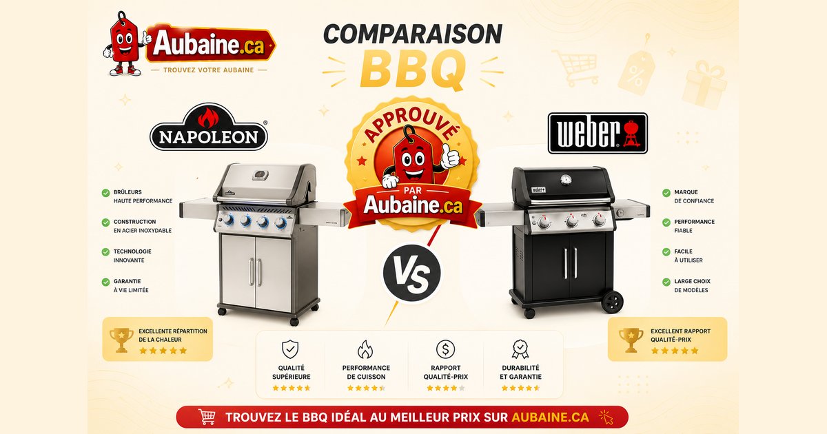 BBQ Weber vs Napoleon : lequel choisir au Québec en 2026 ?